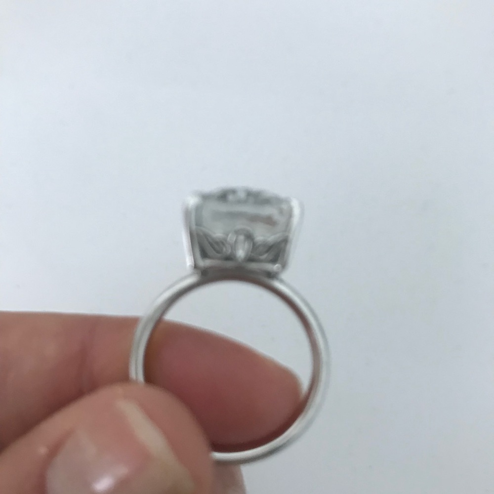 Statement Ring - Very Light Blue Topaz - image 5